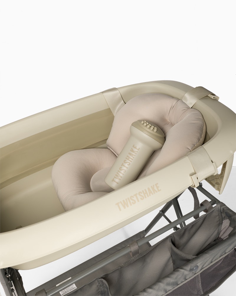 Lyxiga badpaketet Faded Beige - Ihopfällbar badbalja med badställning 0 mån+ / Faded Beige - 4