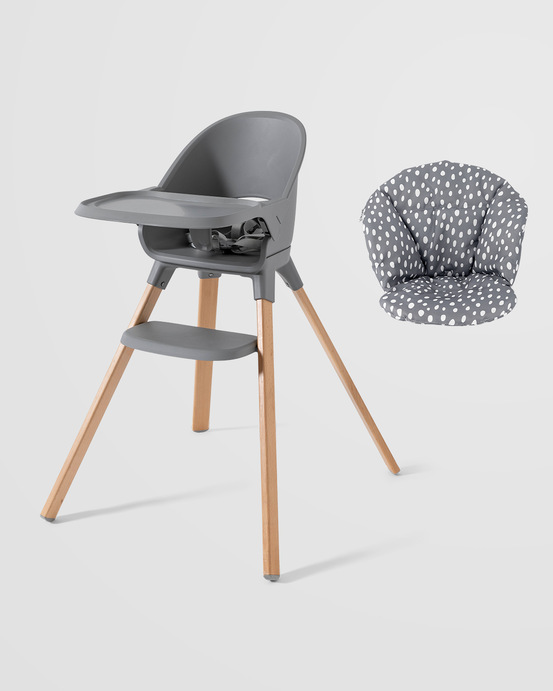 Højstol-helten 6 måned+ / Grå - 2
