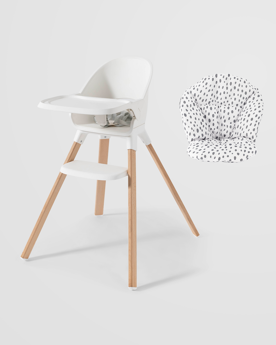 Højstol-helten 6 måned+ / Hvid - 2