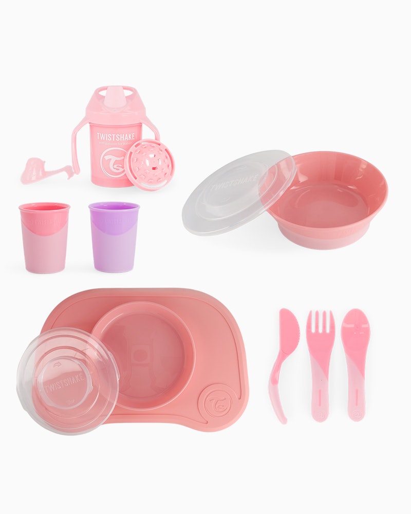 Click Mat Servise-pakke 6 mån+ / Rosa - 1