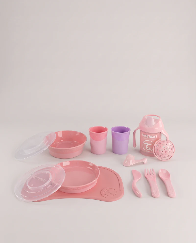 Kit Vaisselle Click Mat 6 mois+ / Rose - 1