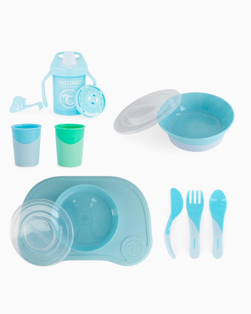 Click Mat Geschirr-Set 6 Monate+ / Blau - 1