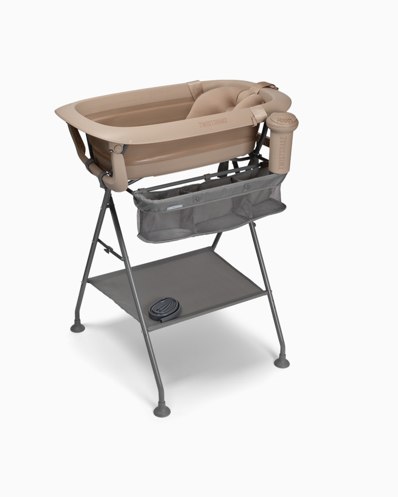 Luxury Bath Kit Mocha - Foldable baby bathtub with bath stand 30000 fl oz / 0 mth+ / Mocha - 1