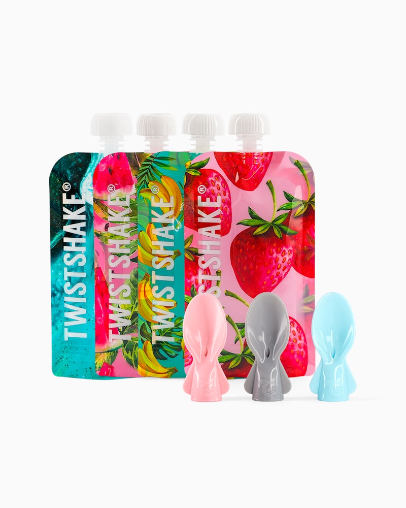 Squeeze Bags & Spoons Set 7 US fl oz / 6 mth+ - 1