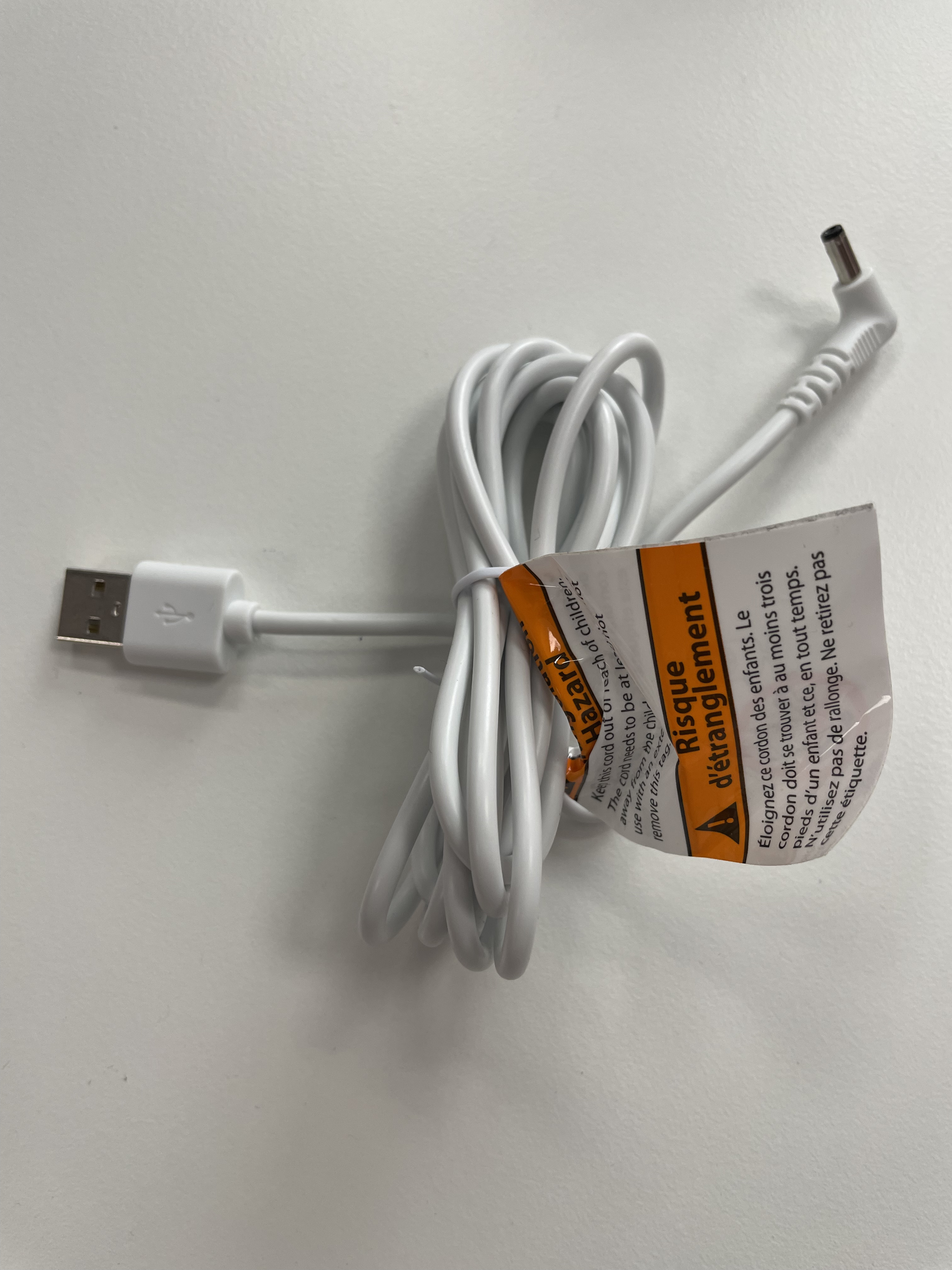 Baby Monitor Camera AC Cord Spare Part Hvid
