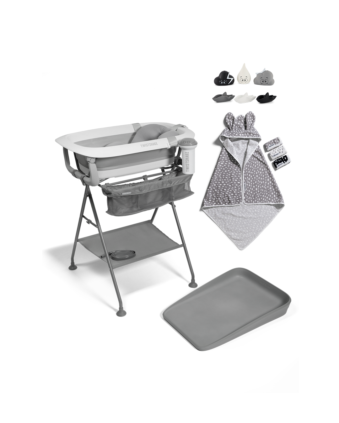 All-in-One Bath Kit 0 mth+ / Grey & White