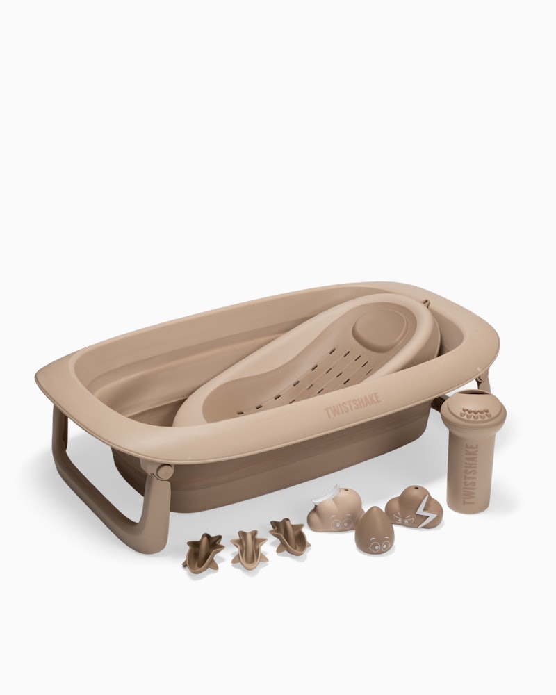 Kit bain de luxe Mocha - Baignoire pliable avec support de bain 30000 ml / 0 mois+ / Mocha - 2
