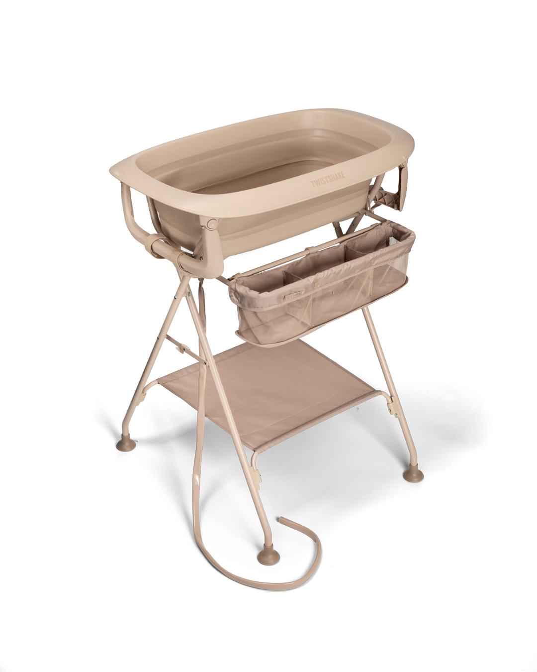 Luxury Bath Kit Mocha - Foldable baby bathtub with bath stand 1000 US fl oz / 0 mth+ / Mocha - 9