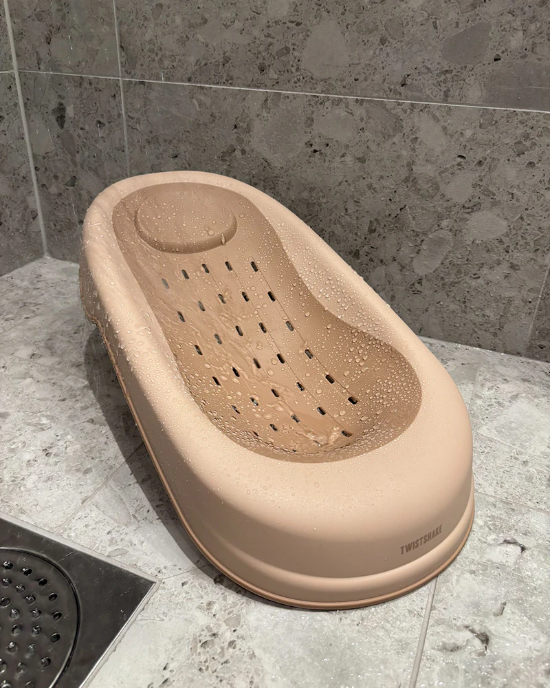 Luxury Bath Kit Mocha - Foldable baby bathtub with bath stand 1000 US fl oz / 0 mth+ / Mocha - 4