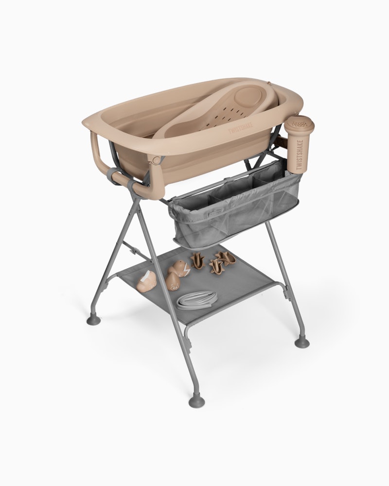Kit bain de luxe Mocha - Baignoire pliable avec support de bain 30000 ml / 0 mois+ / Mocha - 1