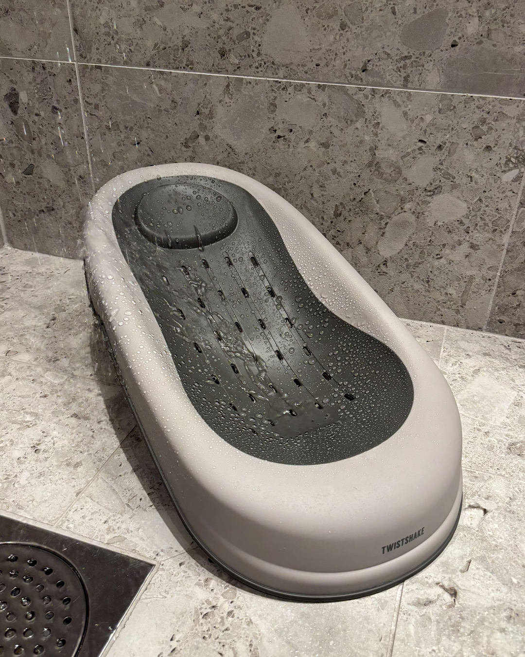 Kit bain de luxe Gris - Baignoire pliable avec support de bain 30000 ml / 0 mois+ / Gris Délavé - 4