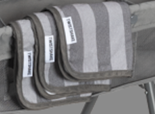 Twistshake 3x Wash Cloth Faded Grey Faded Grey