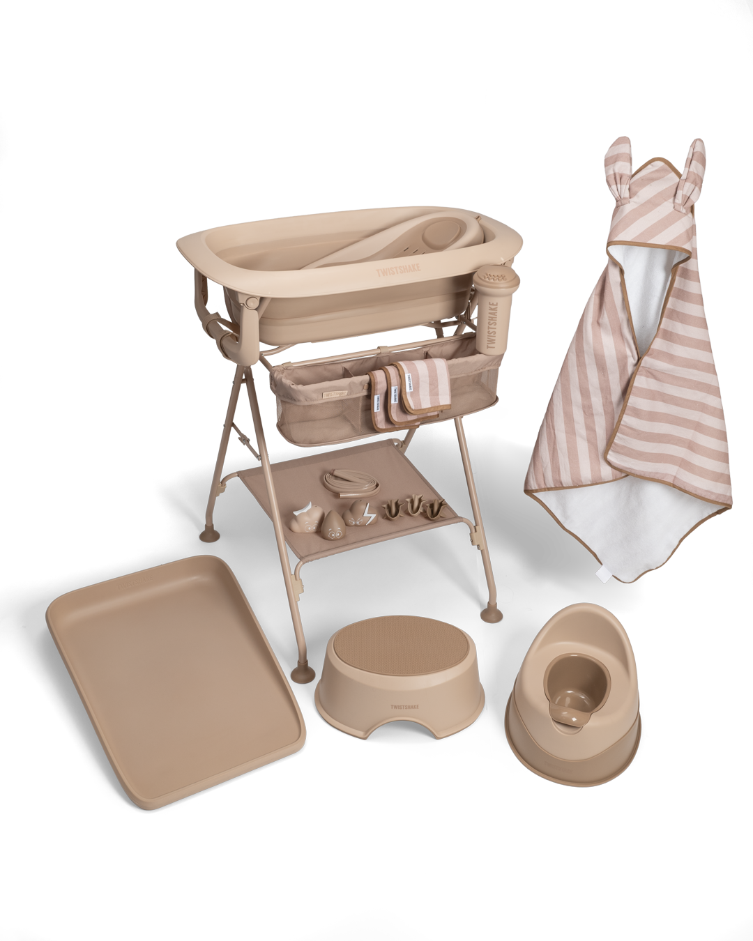 Premium Bath Kit Mocha 0 mth+ / Pink