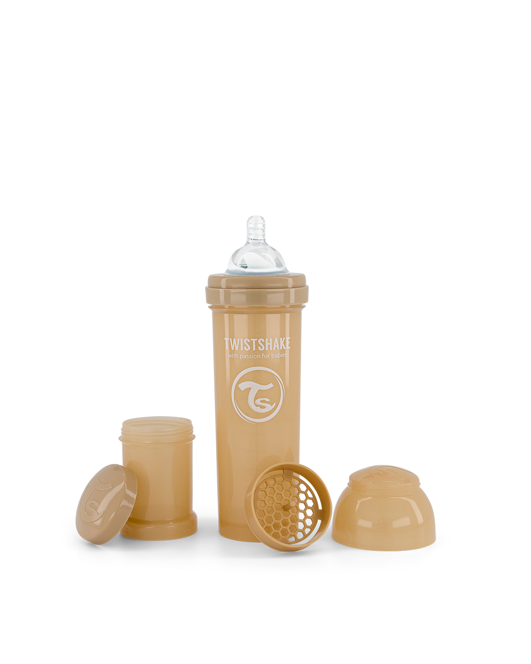 Twistshake Anti Colic Baby Bottles - Premium 330ml/11oz  Bottles with 100ml Milk Storage Container for a Comfortable Feeding  Experience for Baby Care - Pastel Grey : Baby