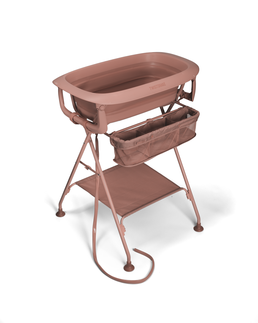Lyxiga badpaketet Warm Blush – Ihopfällbar babybadbalja med badställning 0 mån+ - 10