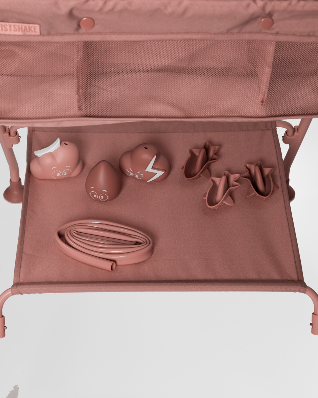 Lyxiga badpaketet Warm Blush – Ihopfällbar babybadbalja med badställning 0 mån+ - 11