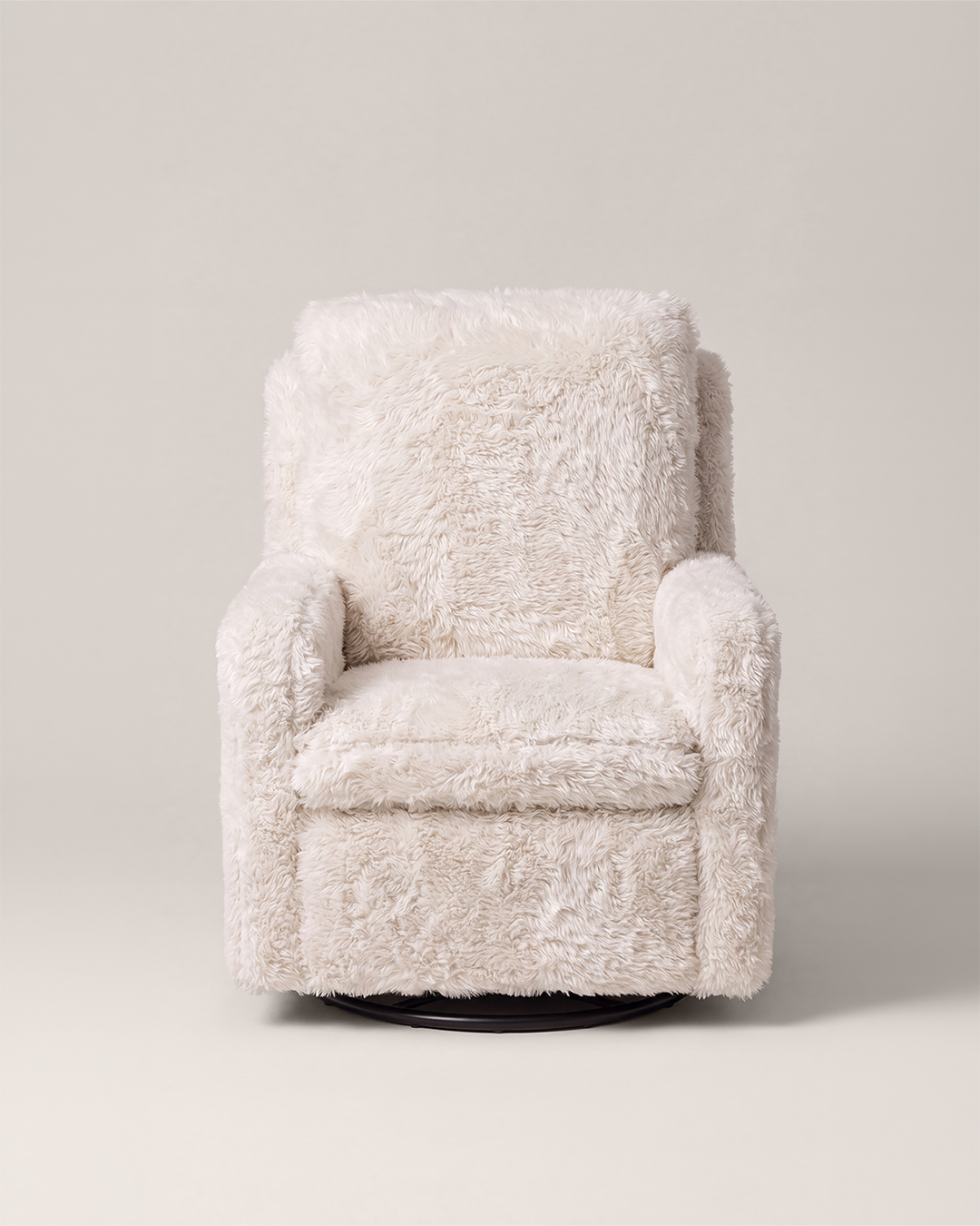 Avena Comfort Chair - Faux Fur Cream White - 4