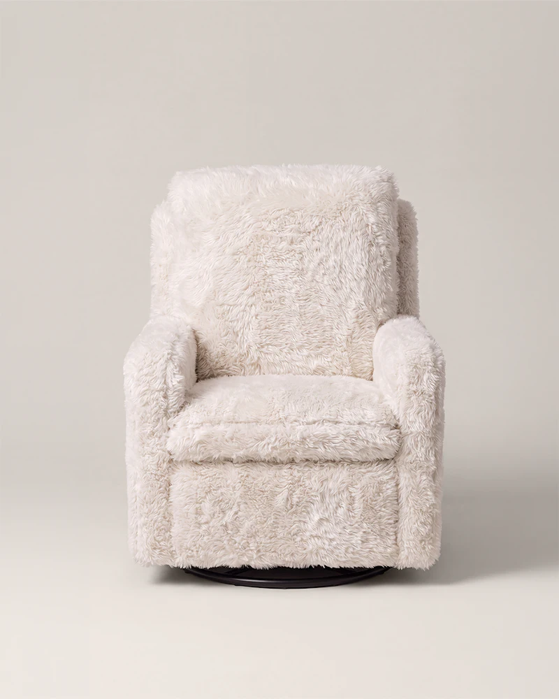 Avena Comfort Chair - Faux Fur Cream White - 4