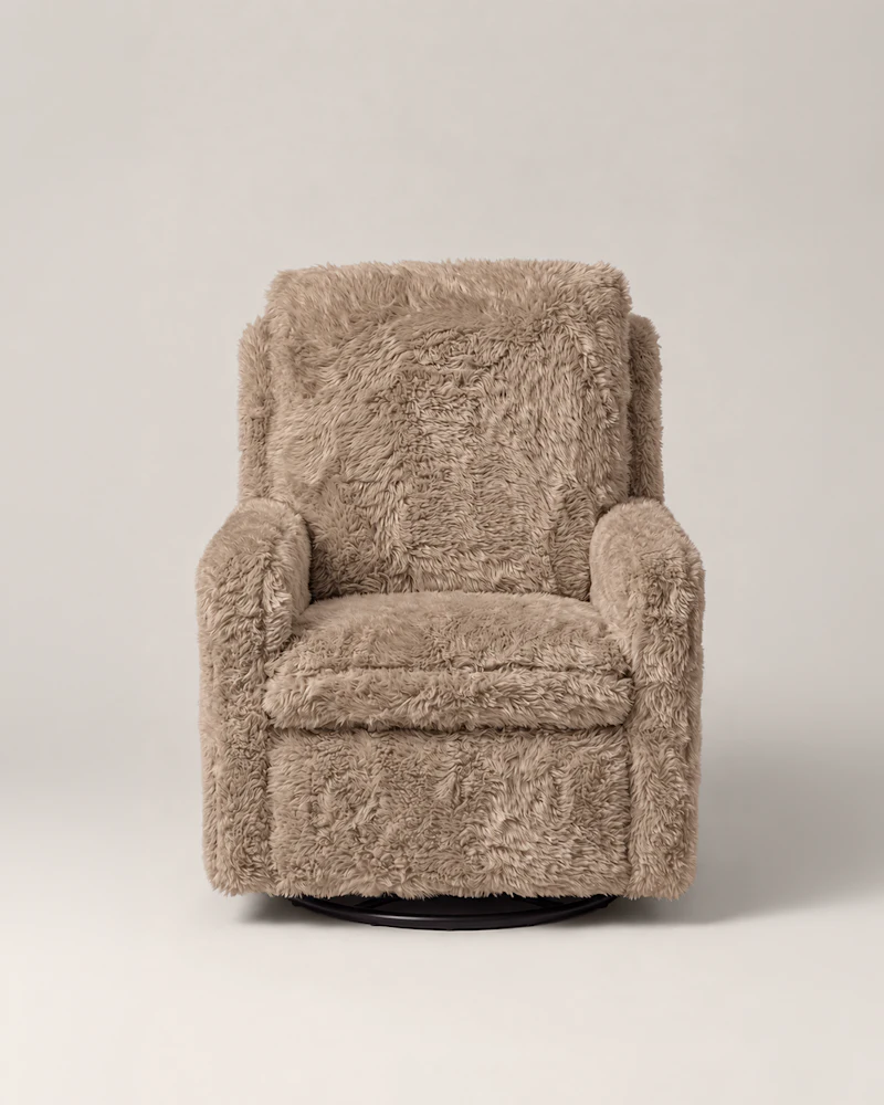 Avena Comfort Chair - Faux Fur Latte - 4