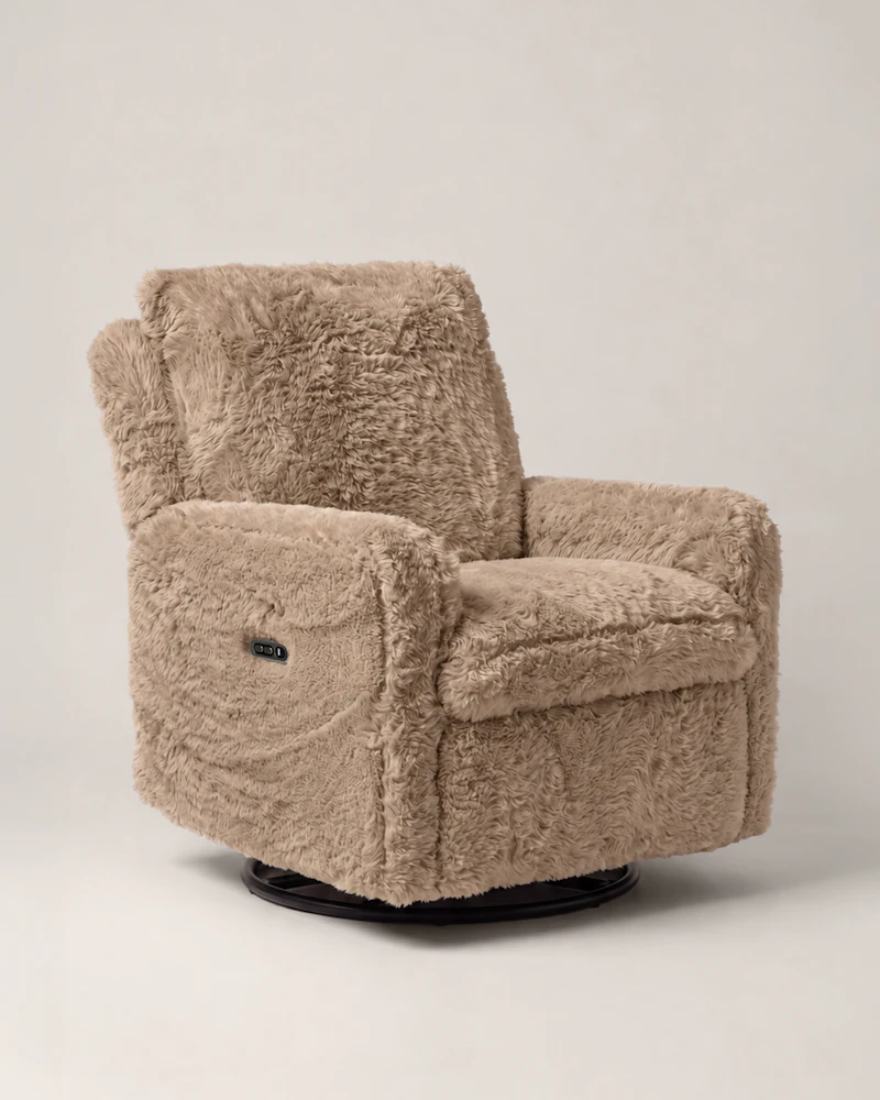 Avena Comfort Chair - Faux Fur Latte - 1