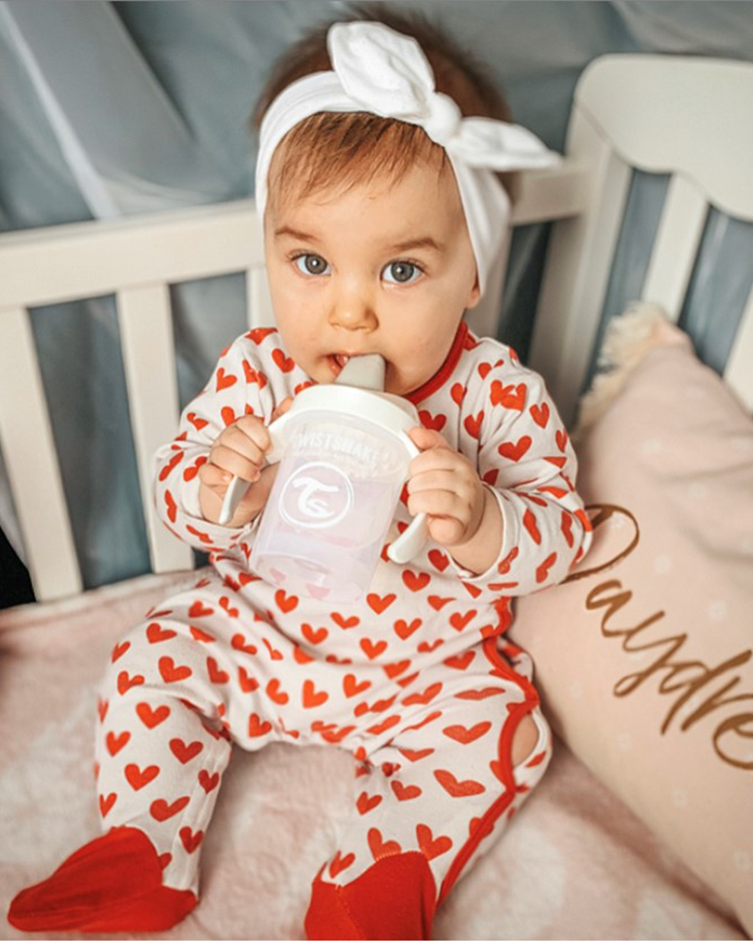 Pipmugg Spillfri med Mixernät Liten 230 ml / 4 mån+ / Vit - hover