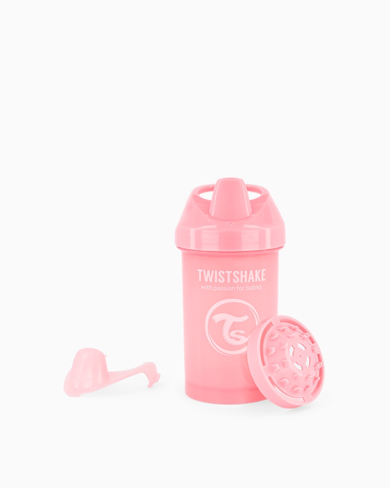 Pipmugg Spillfri med Mixernät Stor 300 ml / 8 mån+ / Rosa - 1
