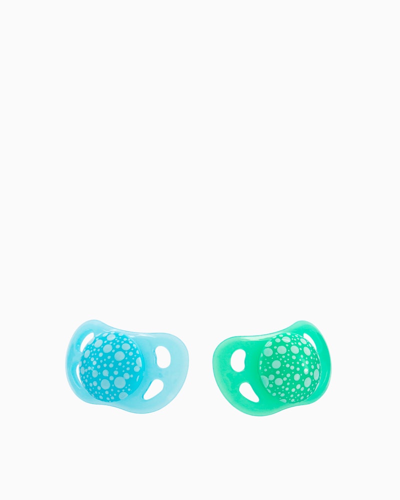 Pacifiers Newborn 0-6 months 2-pack 0 mth+ / Blue & Green - 1