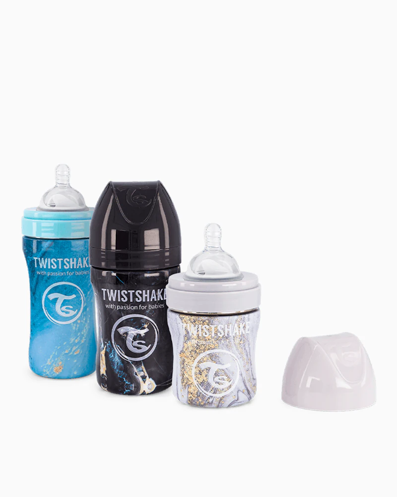 Anti-kolikk tåteflaske i rustfritt stål x3 - 1