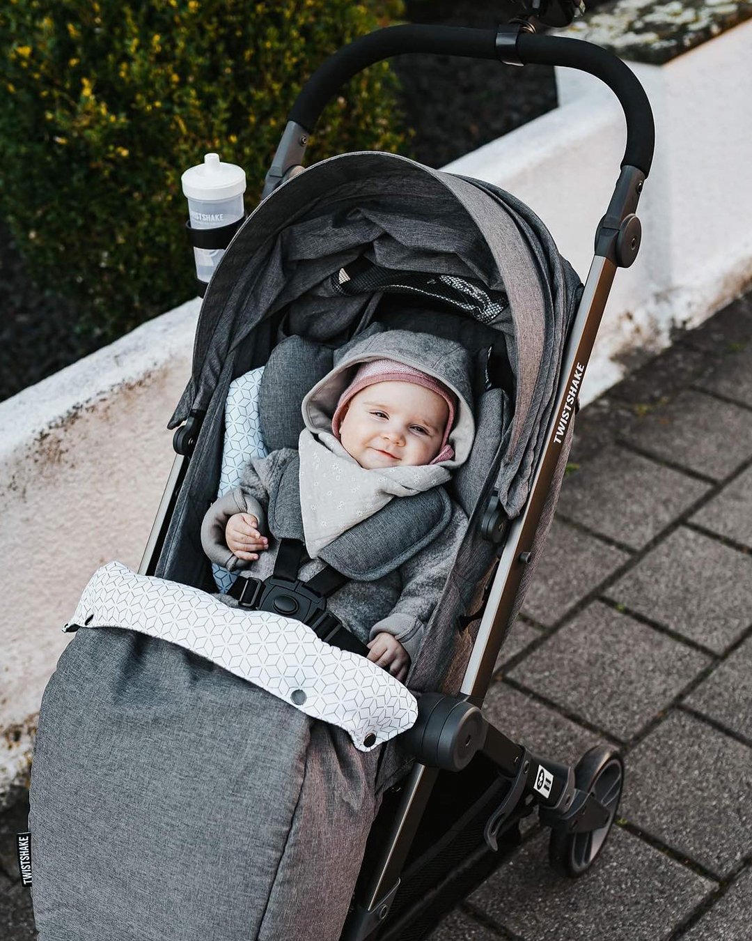 Setetrekk + Fotpose 0 mån+ / Grå - hover