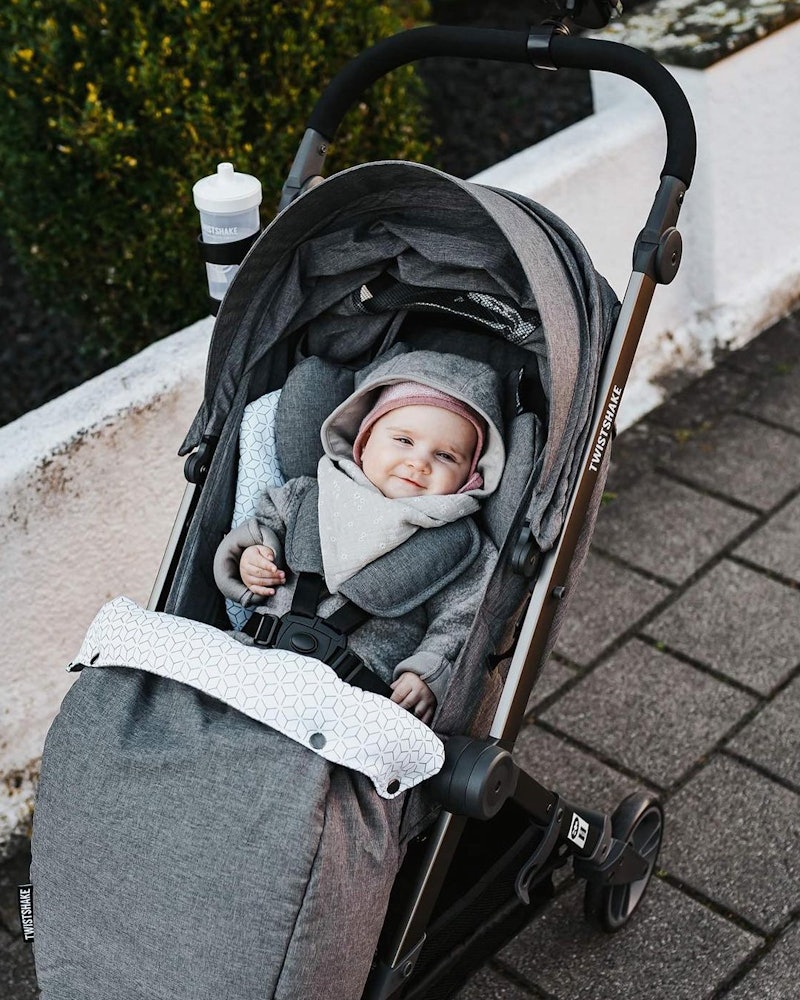Setetrekk + Fotpose 0 mån+ / Grå - 2