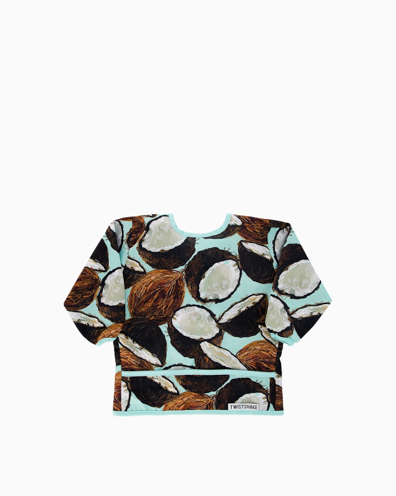 Long sleeve bib 6 mth+ / Coconut - 1