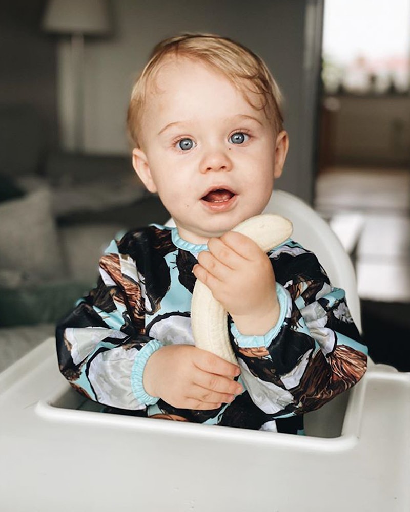 Long sleeve bib 6 mth+ / Coconut - 2