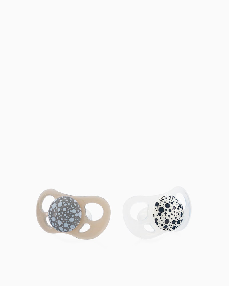 Pacifiers 6 months+ 2-pack 6 mth+ / Grey & White - 1