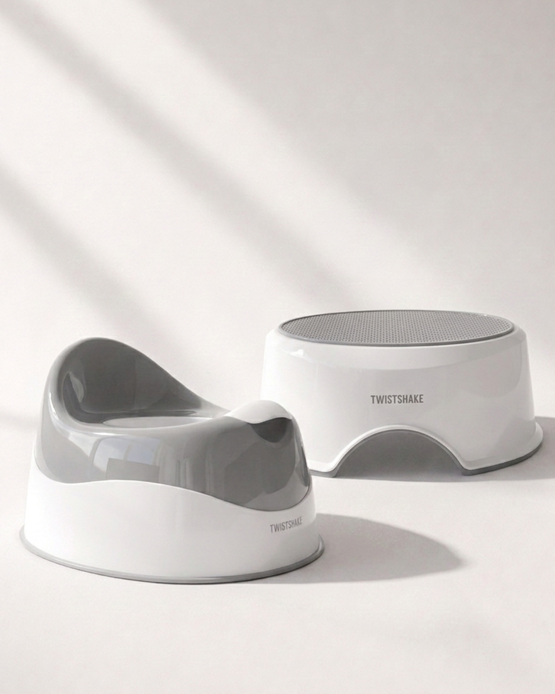 Premier set de pot 12 mois / Gris et blanc