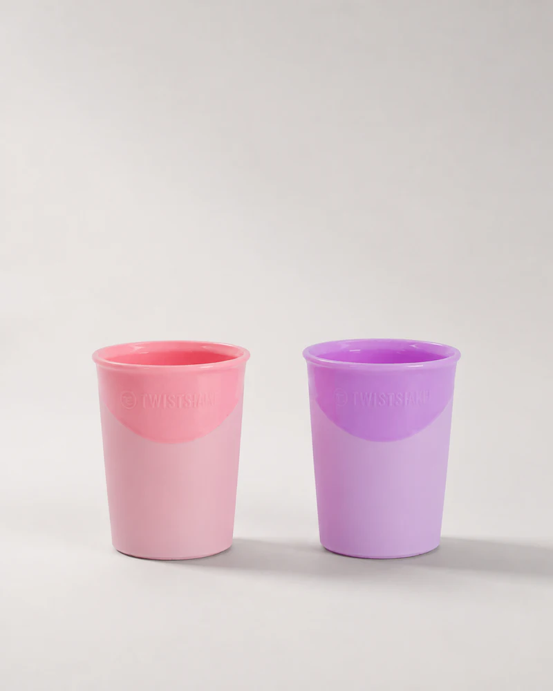 Kinderbecher 2-p 170 ml / 6 Monate+ / Rosa & Lila - 1