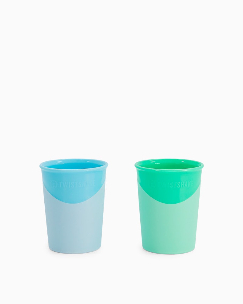 Lot de 2 Tasses 170 ml / 6 mois+ / Bleu et vert - 1