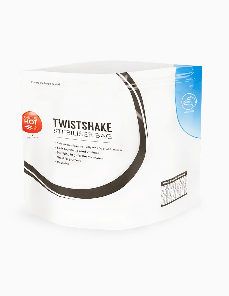 Sachets de Stérilisation Twistshake  Jetables, Réutilisables & Prêts pour  le micro-ondes