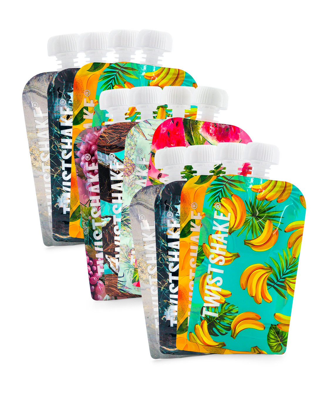Réutilisable Squeeze Bags 12-p - Twistshake