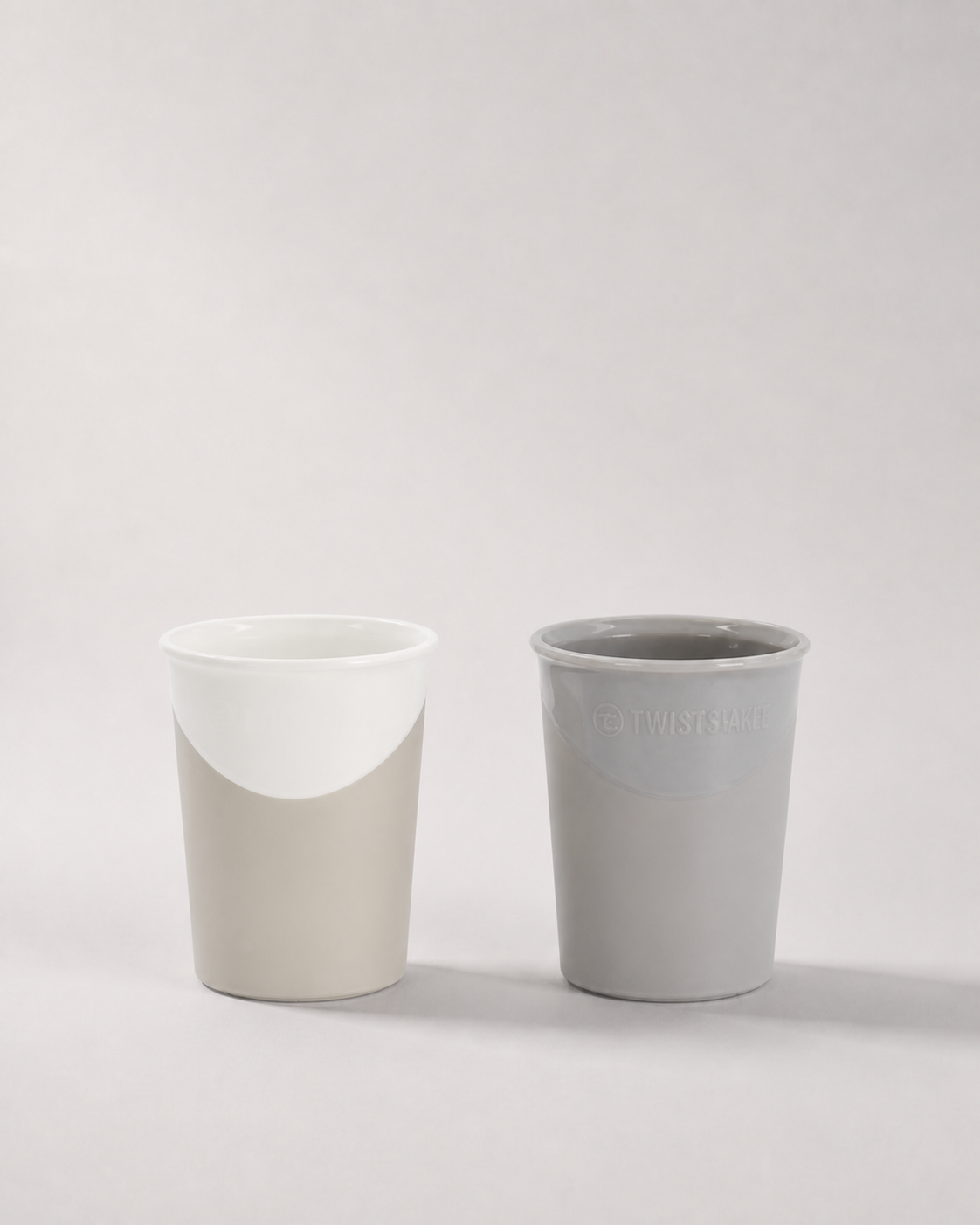 Vasos para niños pack de 2 170 ml / 6 meses+ / Gris y blanco
