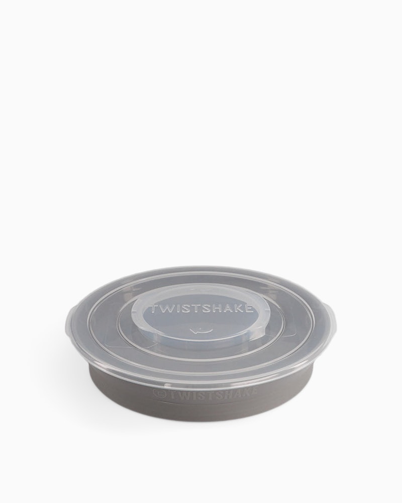 Infant plate with lid Stackable / 6 mth+ / Grey - 3