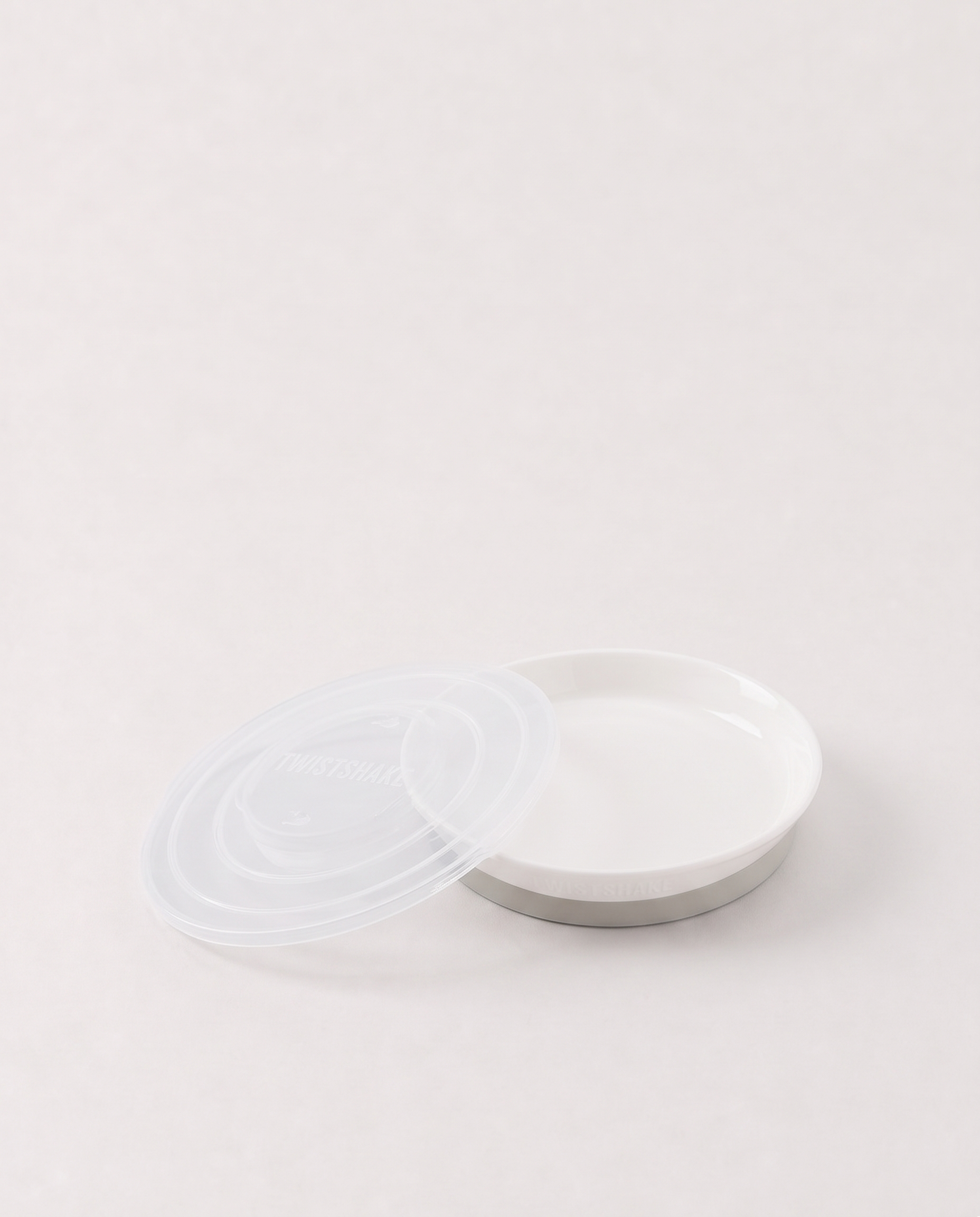 Assiette pour enfants Stackable / 6 mois+ / Blanc