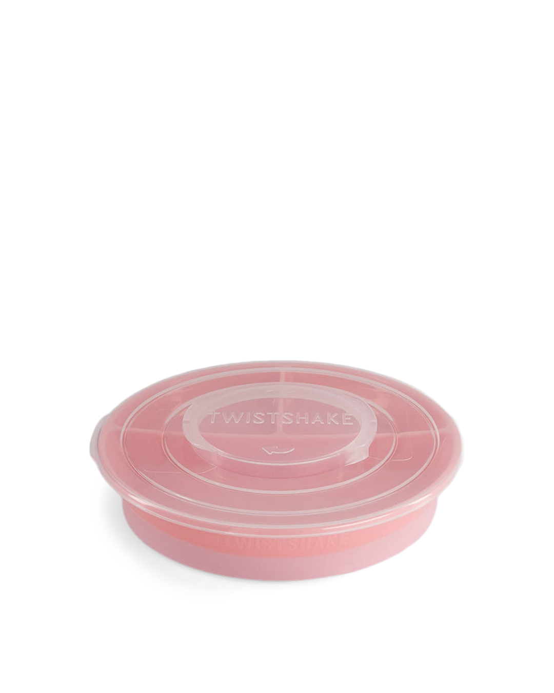 Tredelad barntallrik med lock Stapelbar / 6 mån+ / Rosa - 4