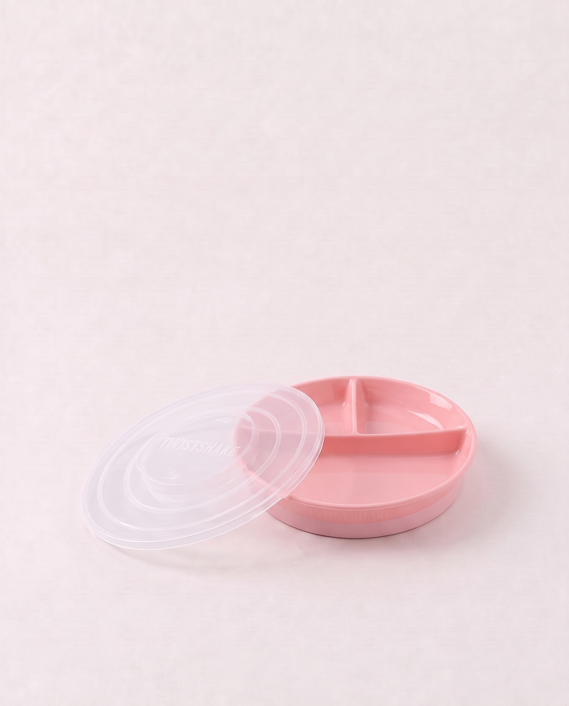 Delt tallerken Stackable / 6 mån+ / Rosa