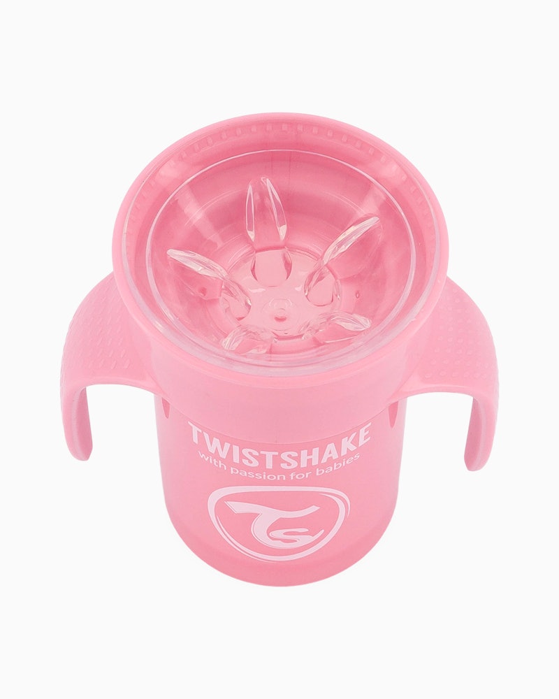 Twistshake Twistshake Straw Cup 360ml 6+m Pastel Pink - Tasses et mugs 