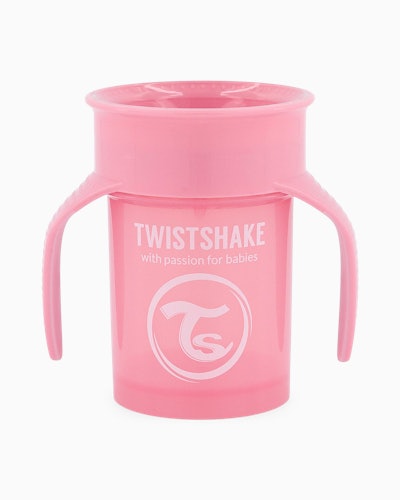 Twistshake Drinking Trainer Kit de Vasos con Boquilla, 6 st - 2x 360 Cup,  1x Vaso con Pajita, 2x Pajita, 1x Antiderrame Goma, 6+ Meses, Chica, 78967,  455.7 grams : : Bebé