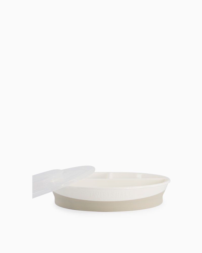 Opdelt tallerken Stackable / 6 måned+ / Hvid - 4