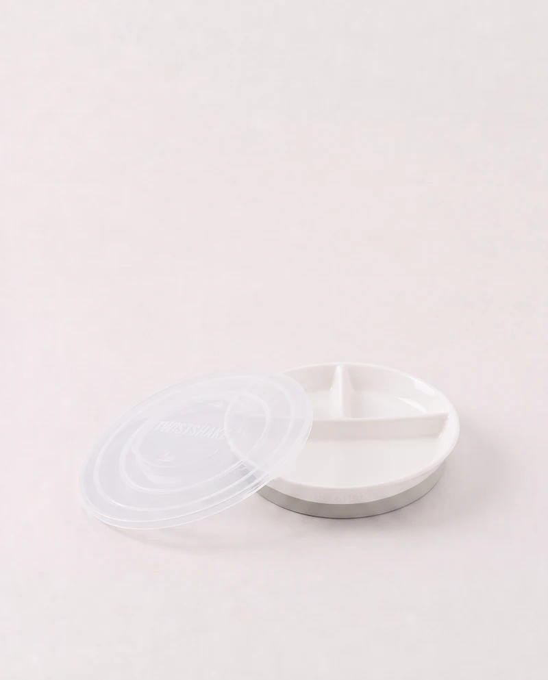Plato con compartimentos Stackable / 6 meses+ / Blanco - 1